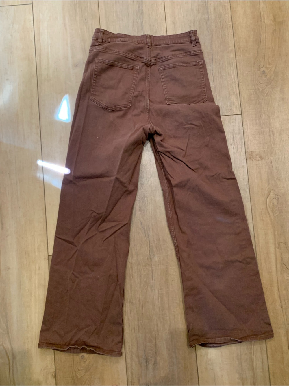 H&M Divided Rust-Brown Straight Pants - Picture 3 of 4